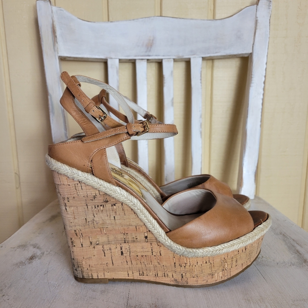 Michael Kors tall 5 inch wedges size 9